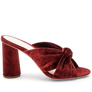 Loeffler Randall Burgundy Velvet Heels